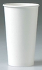 A Picture of product 100-257 Single Sided Poly Paper Hot Cup.  20 oz.  White Color.  40 Cups/Sleeve, 600 Cups/Case.