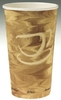 A Picture of product 100-258 Single Sided Poly Paper Hot Cup. 20 oz. Mistique® Design. Use Lids LB316, TPLUS, TPLUSB, TLB316, TLP316. 40 Cups/Sleeve.