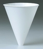 A Picture of product 101-211 Bare™ Eco-Forward™ Treated Paper Funnel Cup.  10 oz.  White Color.  250 Cups/Sleeve. 1000 Cups/Case