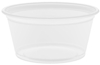 A Picture of product 106-411 Conex® Complements Portion Cup.  2.00 oz.  Clear.  125 Cups/Sleeve, 2,500/Case.