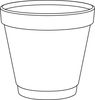 A Picture of product 107-400 Foam Cup.  4 oz.  White Color.  50 Cups/Sleeve.