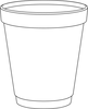 A Picture of product 107-402 Foam Cup.  8 oz.  White Color.  25 Cups/Sleeve, 40 Sleeves/Case, 1,000 Cups/Case.