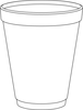 A Picture of product 107-403 Foam Cup.  10 oz.  White Color.  25 Cups/Sleeve.