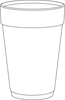 A Picture of product 107-407 Foam Cup.  14 oz.  White Color.  25 Cups/Sleeve.