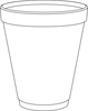 A Picture of product 107-417 Foam Cup.  12 oz.  White Color.  25 Cups/Sleeve.