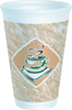 A Picture of product 107-437 Foam Cup.  16 oz.  Café G™ Design.  25 Cups/Sleeve.