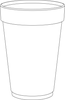 A Picture of product 107-461 Foam Cup.  32 oz.  Coca-Cola Design.  25 Cups/Sleeve.