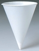 A Picture of product 110-400 Bare™ Eco-Forward™ Treated Paper Cone Cup with Rolled Rim.  8.00 oz.  White Color.  250 Cups/Sleeve.