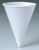 A Picture of product 110-402 Bare™ Eco-Forward™ Treated Paper Cone Cup with Rolled Rim.  6.00 oz.  White Color.  200 Cups/Sleeve.