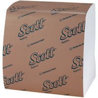 SCOTT® 1/4 Fold Dinner Napkins.  16.75" x 17" Napkin.  White Color.  250 Napkins/Package.