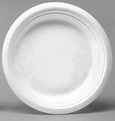 Placesetter Deluxe White Laminated Foam Plate - 8.88 diameter