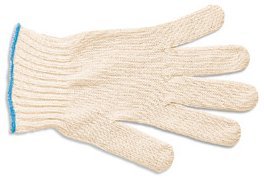Gloves.  Cotton Ripple Knit.  Large Size.  9".  Launderable.