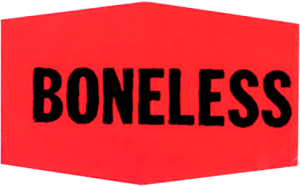 Little Grabber Label.  Printed "Boneless"