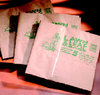 A Picture of product 310-135 Lawn & Leaf Bag.  Tri-Fold Retail Bale Pack.  Kraft Paper.  16" x 12" x 35".  12/5 packs per bale.