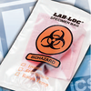 A Picture of product 313-100 Reclosable 3-Wall Specimen Transfer Bag, Printed "Biohazard", 6" x 9", 2.00 Mil, 1,000/Case