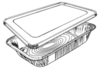 A Picture of product 329-107 Metal Cover for 6050, 6120, 6110 Full Size Steam Tables. Interrupted Vertical Curl Flange Rim.