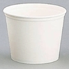 A Picture of product 342-110 Waxed Double Wrapped Paper Bucket.  165 oz.  White Color.  100/Case