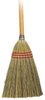 A Picture of product 501-402 Corn/Fiber Broom.  Lobby Broom.  7/8" x 30" Clear Handle.