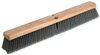 A Picture of product 504-302 Floor Sweep Brush.  Gray Polypropylene Fiber.  24" Long with 3" Trim.  Fits both Tapered and Threaded Handles.
