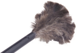 Retractable Feather Duster.  6" Plume, 15" Long.