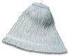 A Picture of product 530-104 Layflat Screw-Type Cut-End Rayon Wet Mop Head.  16 oz.  White Color.