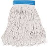 A Picture of product 530-501 Wet Mop.  Cut-End.  Premium 4-Ply Rayon.  24 oz.  Industrial Flat Mop with Metal Threaded Stud.