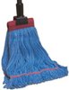 A Picture of product 530-602 Wet Mop.  Looped End.  400 Series.  Small.  Yellow 5" Mesh Headband.  White Color.