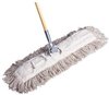 A Picture of product 535-401 Dust Mop.  Cut End.  Cotton Hygrade Industrial.  3" x 36".  Keyhole Construction with Ties.