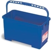 A Picture of product 560-101 Utility/Squeegee Bucket.  6 Gallon Capacity.  19-1/4" x 9-1/2" x 9-1/2" Tall.  Blue Color.  Holds 19" Mop.  Wheel kit sold separately.
