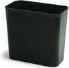 A Picture of product 561-110 EPH Classified UL® Rectangular Fire Resistant Wastebasket.  28 Quart.  8-1/2" x 14" x 16" Tall.  Brown Color.