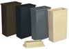 A Picture of product 561-135 Wall Hugger™ Receptacle.  23 Gallon.  11-1/2" x 19-3/4" x 30-1/2" Tall.  Black Color.