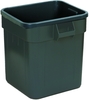 A Picture of product 562-175 Huskee™ Square Receptacle.  55 Gallon.  25" x 25" x 32-1/4" Tall.  Gray Color.