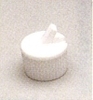 A Picture of product 570-115 Linerless Flip Top Dispensing Cap.  24/410 Neck Finish.  White Color.