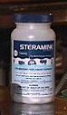 Steramine Sanitizing Tablets.  150 Tablets/Bottle.  Multi-Purpose Sanitizer.  Use 1 Tablet per 1 Gallon of Water.  Turns water blue.