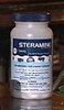 A Picture of product 604-801 Steramine Sanitizing Tablets.  150 Tablets/Bottle.  Multi-Purpose Sanitizer.  Use 1 Tablet per 1 Gallon of Water.  Turns water blue.