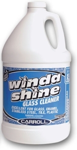 Winda Shine Glass Cleaner.  Non-ammoniated formula.  1 Gallon.