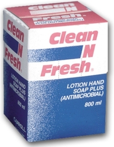 Clean N Fresh® Antimicrobial Lotion Hand Soap.  800 mL Refill.
