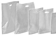High-Density Plastic Bag.  12" x 15".  White Color.