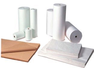 Tissue Paper.  #1.  18" x 24".  White Color.  2 Reams/Package.