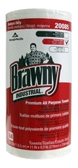 Brawny Industrial™ Premium All Purpose DRC Perforated Roll Wiper.  11" x 9.3".  White Color.  84 Wipers/Roll, 20 Rolls/Case.