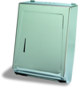 A Picture of product 888-106 Combo Towel Cabinet.  15-3/8" x 11-1/4" x 4-1/16".  Chrome Finish.  For multi-fold or "C" fold towels.