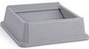 A Picture of product 965-110 Rubbermaid® Commercial Untouchable® Square Swing Top Lid, Plastic, 20 1/8 x 20 1/8 x 6 1/4, Beige