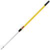 A Picture of product 966-738 Rubbermaid HYGEN™ Quick Connect Straight Extension Handle. Yellow. 48" - 72" L. Lightweight aluminum.