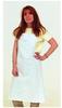 A Picture of product 971-236 Economy White Bib Apron.  27.5" x 33.5" Long.  36" Ties.  65/35 Poly Cotton Twill.