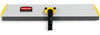 A Picture of product RCP-Q570 Rubbermaid® Commercial HYGEN™ HYGEN™ Quick Connect Single-Sided Frame,  Squeegee, 24w x 4 1/2d, Aluminum, Yellow