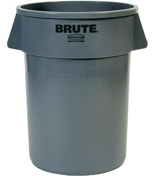 BRUTE® Container.  44 Gallon.  24" Diameter x 31-1/2" GRAY