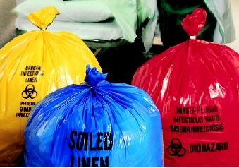  8-10 Gallon Medical Waste Trash Bags - 1.3 Mil