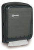 A Picture of product 888-507 Silhouette® Universal-Use Folded Towel Dispenser.  12-1/4 X 16-3/4 X 5 in. Translucent Black.