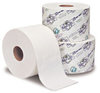A Picture of product 974-877 Tork Universal Bath Tissue Roll with Opticore  3-3/4" x 4".  1-Ply.  1,755 Sheets/Roll.  Fits OptiCore™ Dispensers.