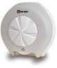 A Picture of product 975-776 TORK  3-Roll OptiCore™ Bath Tissue Dispenser.  White Translucent.